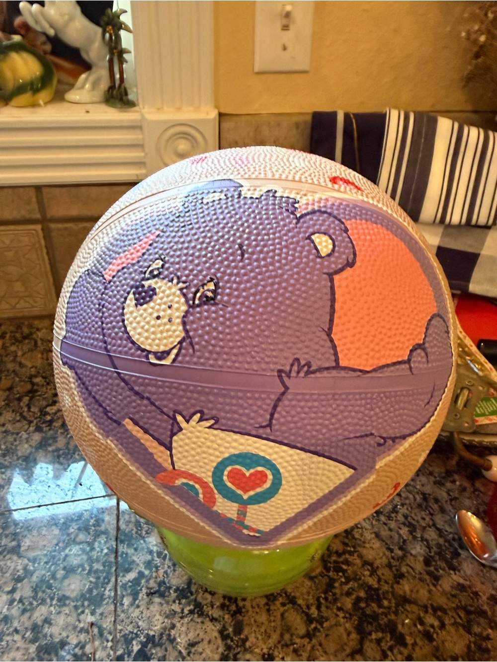 Rare Care Bear Basketball. American Greetings Good Stuff 2007. Never Used.